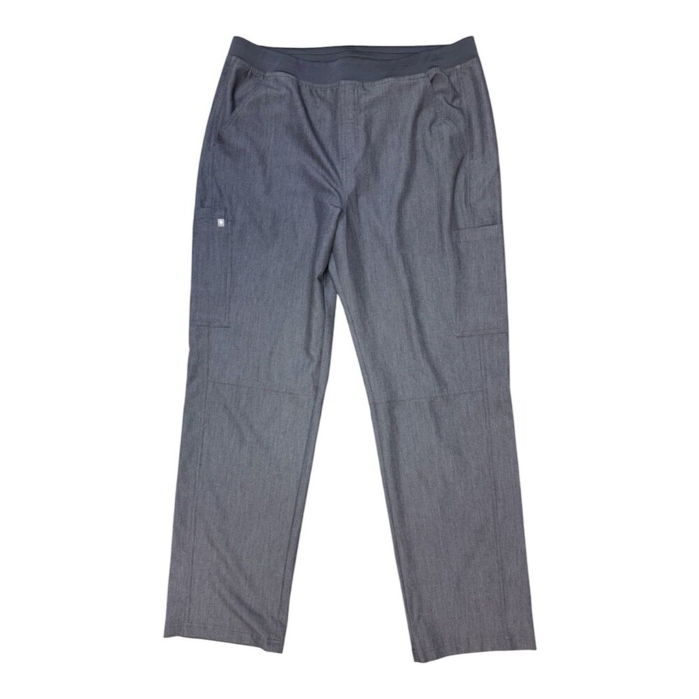 AXIN Graphite Figs Waist Pants Size XXL High Rise Straight Leg 7 Pocket Cargo - Picture 2 of 5